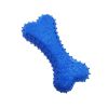 Pet TPR Rubber Toy Footprint Biscuit Dog Toy Dog Training Toy Solid Candy Color Molar Resistant Bite Cleaning Teeth - Blue