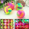 1pc Dog Bouncy Ball Radom Color Bouncing Massage Hedgehog Ball With LED Flashing Volleyball Sounded Luminous Dog Bite Chew Toy - as the picture - 6.5c