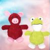 1pc Plush Dog Toys Squeaky Puppy Chew Toy Interactive Cat Toys Pet Dog Sound Toys For Small Medium Dogs - green