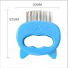 1 PC Pet Cat Dog Massage Comb Shell Comb Grooming Hair Removal Shedding Cleaning Brush Multifunction Pet Grooming Dog Supplies - Pink