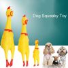 Hot Sell Screaming Chicken Pets Dog Toys Squeeze Squeaky Sound Funny Toy Safety Rubber For Dogs Molar Chew Toys - Yellow - M 28.5cm