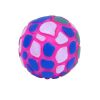 Dog Chew Toy Natural Rubber Puzzle Ball Dog Geometric Safety Toys Ball for Small Medium Large Dogs Playing Pet Training Supplies - Red