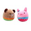 Cute Plush Dog Ball Squeaky Toys Animal Shape Puppy Chihuahua Internactive Chew Bite Toys Funny Pets Accessories Supplies - as the picture