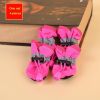 Anti-slip Pet Dog shoes Waterproof boots shoes puppy cat socks boots dog shoes - pink - 1