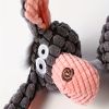 Squeaky Dog Toys Pack for Puppy, Cute Soft Durable Stuffed Animal Plush Dog Chew Toys with Squeakers for Teeth Cleaning, for Small Medium Dogs - Pink
