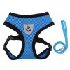 Reflective Pet Harness And Leash Set For Dog & Cat; Adjustable No Pull Dog Harness With Soft Mesh - Red - M
