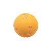 Fashion Natural Rubber Ball Pet Toy Cute Hollow Footprint Training Elastic Durable Chew Play Ball Toy for Dog and Cat - Orange