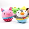 Cute Plush Dog Ball Squeaky Toys Animal Shape Puppy Chihuahua Internactive Chew Bite Toys Funny Pets Accessories Supplies - as the picture