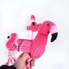 Plush Flamingo Pet Squeaky Toys for Small Dogs Clean Teeth Puppy Dog Chew Toy Squeak Pets Accessories Dog Supplies Octopus Chick - Pink