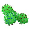 1pcs Pet Dog Cat Puppy Sound Polka Dot Squeaky Toy Rubber Dumbbell Chewing Funny Toy - Pink - S