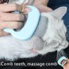 1 PC Pet Cat Dog Massage Comb Shell Comb Grooming Hair Removal Shedding Cleaning Brush Multifunction Pet Grooming Dog Supplies - Pink