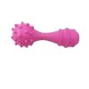 Pet Vocal Toy Dog Molar Rod Interactive Training Cat Dog Toy TPR Environmentally Friendly Bite Resistant Pet Accessories - Pink