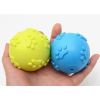 Rubber Squeaky Dog Ball Creative Funny Dog Bite Ball Pet Chew Ball Toy Bite Resistant Ball Pet Chew Squeaky Toy - Pink