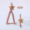 Adjustabale Dog rope pet leash houndstooth starfish cat chest harness dog chain dog Harness pet supplies For Small Medium Dog - Khaki - bust 27-44cm