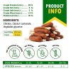 Dog Calcium Bones Wrapped Chicken & Rawhide Free Chew Treats Pet Healthy Dried Snacks Grain Free Organic Meat Chews for Training Small Large Dogs - Be