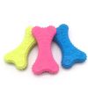 Pet TPR Rubber Toy Footprint Biscuit Dog Toy Dog Training Toy Solid Candy Color Molar Resistant Bite Cleaning Teeth - Pink