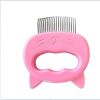 1 PC Pet Cat Dog Massage Comb Shell Comb Grooming Hair Removal Shedding Cleaning Brush Multifunction Pet Grooming Dog Supplies - Pink